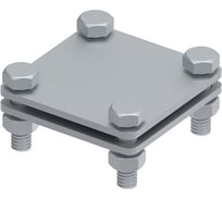 Соединитель плоского проводника OSTEC до 40 мм две пластины, гор. цинк МС-152-ГЦ