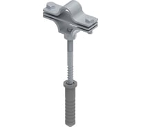 Держатель OSTEC молниеприемного стержня Д-16 мм с дюбелем L-100, нержавеющая сталь AISI 304 МД-002-Н304