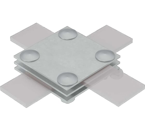 Соединитель крестообразный Система КМ для полосы до 50 мм, с 3 пластинами TD 3XS-B50 TD