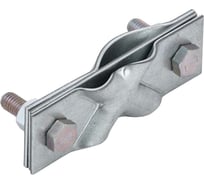 Зажим заземления IEK диагональный, стержень-полоса/пруток, оцинкованная сталь ZGC22-11-1-16-40