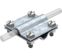 Соединитель OBO Bettermann крестовой проволоки D 8-10 мм, без промежуточной пластины сталь горячеоцинкованная 5312035