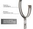 Регулируемый держатель TDM ELECTRIC 130-240 мм на круглый конек SQ2402-3170 5