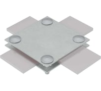 Соединитель крестообразный Система КМ для полосы до 30 мм с 2 пластинами ZN MA0031 2XS-B30 ZN