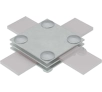 Соединитель крестообразный для полосы Система КМ до 40 мм с 3 пластинами AURAFORT ZN MA0046 3XS-B40 ZN