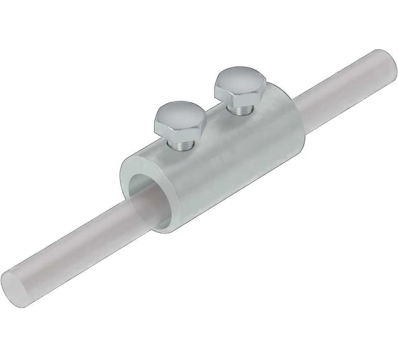 Двухболтовой сквозной соединитель прутка Система КМ Ø 5-8 мм CU MA0064 2SS-D5-8 CU 1