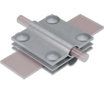 Соединитель заземляющий для прутка Система КМ D5-12 мм стержня D10-20 мм полосы до 40 мм с 4 пластинами AURAFORT HD MA0348 4SZ-D5-12-D10-20-B40 HD