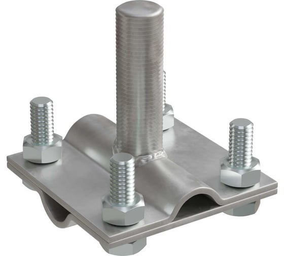 Соединитель крестообразный с резьбой для прутка Система КМ & D5-12 мм и полосы до 20 мм с 2 пластинами ZN MA0583 RXS-D5-12-B20 ZN &RXS-D5-12-B20 ZN 1