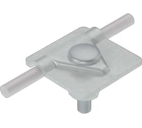 Универсальный соединитель для прутка D5-10 мм с 1 пластиной 40х40 мм Система КМ AURAFORT HD MA0288 USM-D5-10 HD