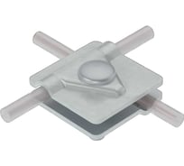 Универсальный соединитель для прутка D5-10 мм с 2 пластинами 40х40 мм Система КМ AURAFORT HD MA0283 2USM-D5-10 HD