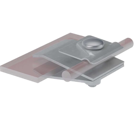 Фальцевый держатель Система КМ H60 мм для прутка D5-10 мм ZN MA0214 FD-H60-D5-10 ZN 1