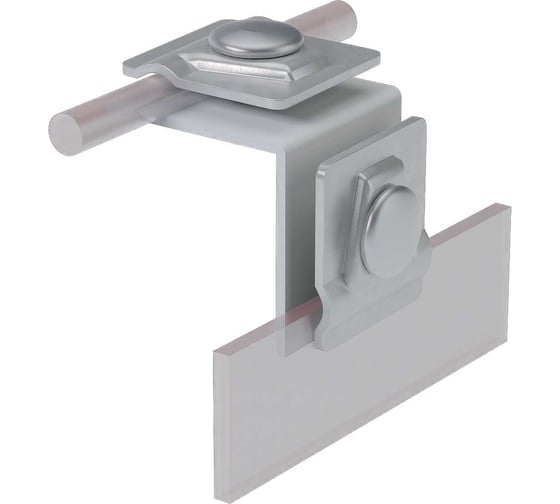 Фальцевый держатель Система КМ H50 мм для прутка D5-10 мм INOX304 MA0223 FD-H50-D5-10 INOX304 1