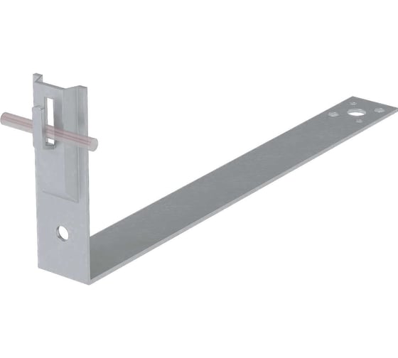 Черепичный держатель зажимной Система КМ на обрешётку для прутка D5-8 мм L380 мм H100 мм ZN MA0466 CDZO-L380-D5-8 ZN 1