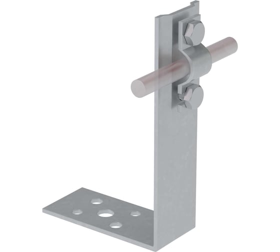 Угловой болтовой держатель для прутка Ø 5-10 мм Система КМ H80 мм INOX304 MA0145 UDB-H80-D5-10 INOX304