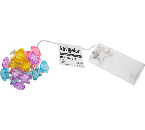 Гирлянда Navigator NGF-D045-01 (нить звезды WW) 95050