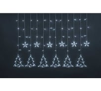 Гирлянда Navigator NGF-D033-02 (бахрома звезды и елочки CW 2.5*1м IP20) 95124