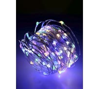 Гирлянда КОСМОС LED разноцветные нити, RGB, медный провод, IP44, 10 метов, KOCNL-EL150