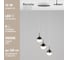 Подвесной светильник Moderli renata 3 led 4,5w V2831-3PL 2