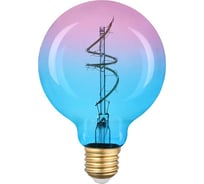 Светодиодная лампа General Lighting Systems Филамент прозрачный E27 8Вт 400Лм 2700К Теплый белый Шар GLDEN-G95S-MC-8-230-E27-B-2700 661407