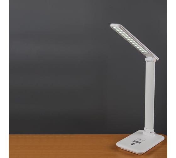 Светодиодный настольный светильник General Lighting Systems 12Вт, 550лм, 3000-6000К, белый свет, сенсорное включение, белый GLTL-042 800042