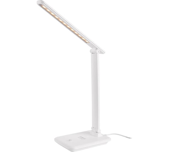 Светодиодный настольный светильник General Lighting Systems 12Вт, 550лм, 3000-6000К, белый свет, сенсорное включение, белый GLTL-042 800042