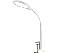 Светодиодный настольный светильник General Lighting Systems на струбцине 12Вт,550лм, 3000-6000К, белый свет, сенсорное включение,белый GLTL-046 800046