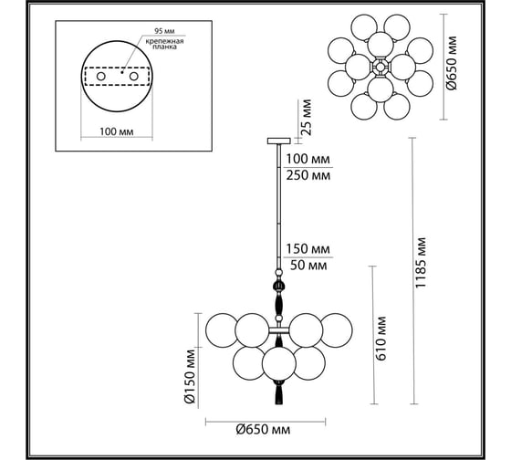 Люстра ODEON LIGHT E14 40W Palle 5405_12