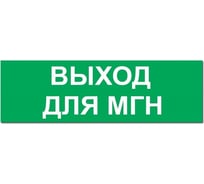 Надпись Элтех-Сервис ВЫХОД ДЛЯ МГН сменная для табло на защелке 00000000481