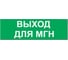 Надпись Элтех-Сервис ВЫХОД ДЛЯ МГН сменная для табло на защелке 00000000481 1