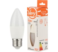 Светодиодная лампа Very свеча CN, 10Вт, 4000К, E27, (шт.) 89-2-27-104