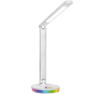 Настольный светильник Ultraflash UF-822 C01 белый (Led, 7Вт, димм., 3 цвет.темп., RGB ночник) 15176