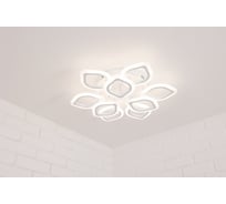 Потолочная светодиодная люстра Schaffner, цвет белый. Люстра с пультом управления, освещение до 18 кв.м, мощность 126 Вт Sera 2590-9