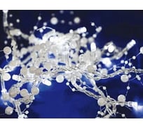 Электрогирлянда SHLights 30 белых LED, 1,8 м декорирована, PRLD30-W