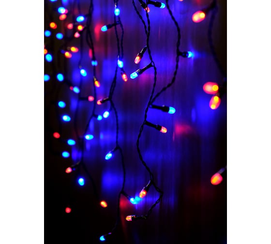 Гирлянда SHLights Бахрома100 RB LED 2x0,56м,соединяемая OIC100LSE-MG-E