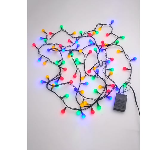 Гирлянда SHLights Жемчужные шарики 128 мульти LED 6,4м, IP20, LDBL128M-10-C