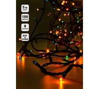 Электрогирлянда SHLights Нить, 100 микроламп мульти, 5 м, 8 режимов, IP44 OTW100C-M