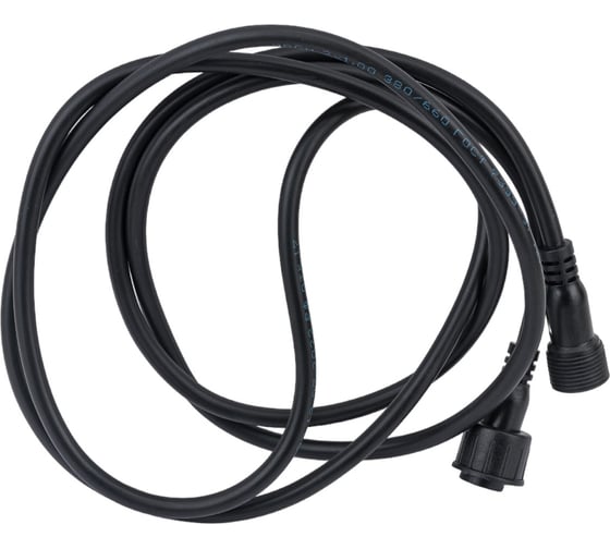 Удлинитель TEAMPROF 2 м, 2 pin, чёрный TPF-EC2-2-B