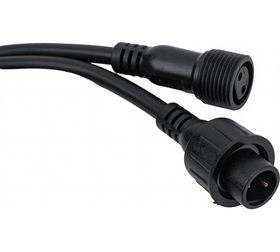 Удлинитель TEAMPROF 2 м, 2 pin, чёрный TPF-EC2-2-B