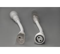 Переходник TEAMPROF дюралайт - нить, белый (ТРИ ЧАСТИ) TPF-EC2-015-DL-S-W