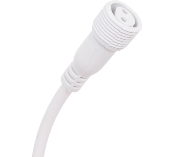 Коннектор TEAMPROF папа-мама, 2 pin, белый TPF-MF2-60/2-W