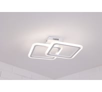 Потолочная светодиодная люстра Schaffner Corpo 4030-2, LED, цвет белый. Люстра с пультом управления, мощность 52 Вт. Светильник потолочный. Площадь освещения до 15 м2 Corpo 4030-2 IR
