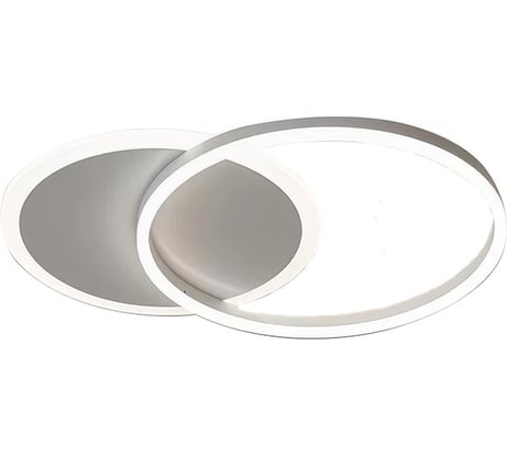 Потолочная сетодиодная люстра Балтийский светлячок белая 2 кольца YF-2001B