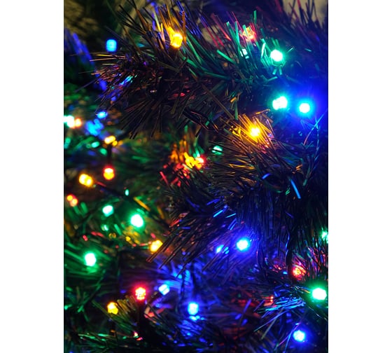 Электрогирлянда SHLights Нить,120 мульти LED, 12м , IP44 DC-LD120-M-E