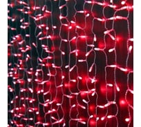 Световой занавес SHLights 925 LED красных, 2.5x3м, уличная, OLDCL925-TR-E
