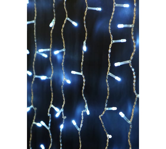 Гирлянда SHLights Занавес150x150см,368 белых LED, соединяемая, LDCL368-W-E