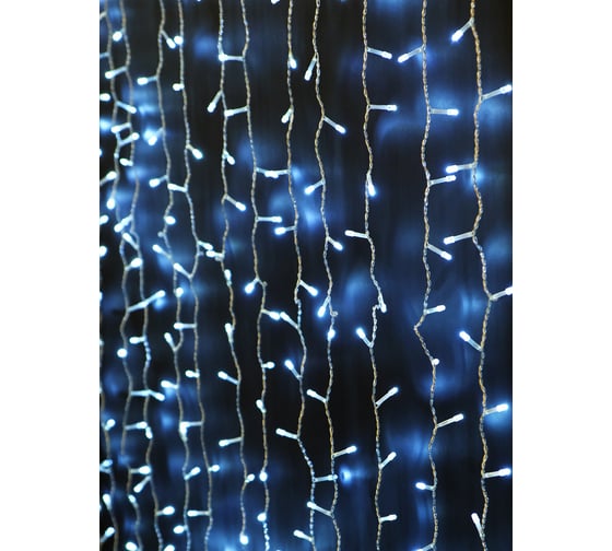 Гирлянда SHLights Занавес150x150см,368 белых LED, соединяемая, LDCL368-W-E
