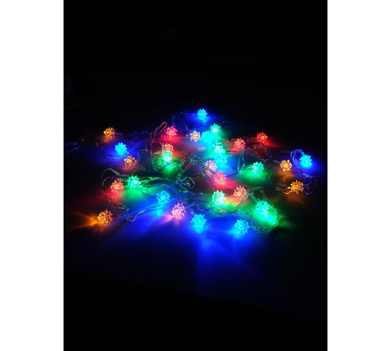 Электрогирлянда SHLights Цветы внутр, 30 разноцветных LED, 3 м, LD030M-FL