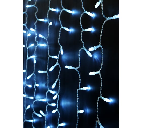 Гирлянда SHLights Занавес 500 белых LED. 2,4x1,5 м 25 нитей, OLDCL500-W-E