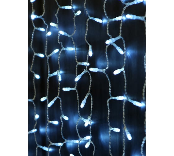 Гирлянда SHLights Занавес 500 белых LED. 2,4x1,5 м 25 нитей, OLDCL500-W-E