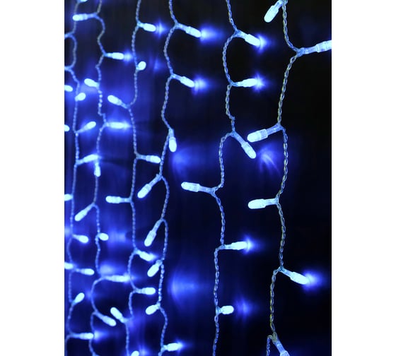 Гирлянда SHLights Занавес 500 синих LED. 2,4x1,5 м 25 нитей, OLDCL500-B-E