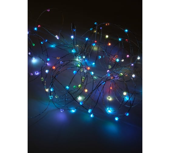 Элетрогирлянда SHLights "Нить",120 супер ярких минидиодов, LDMS120-RGB